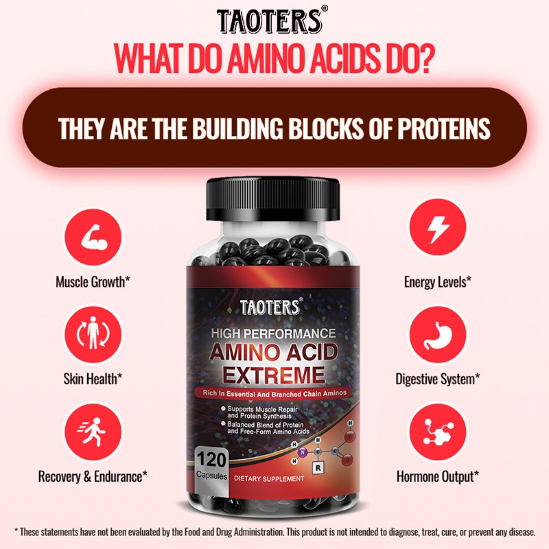 Branched-Chain Amino Acids 2600 mg Support Energy & Recovery 120 Capsules