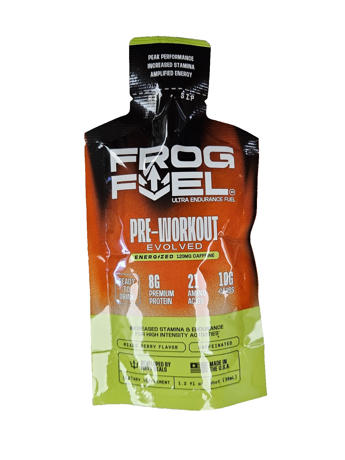 Frog Fuel RED Ultra Energized Super Fuel Shot ( 12 pouches ) ~