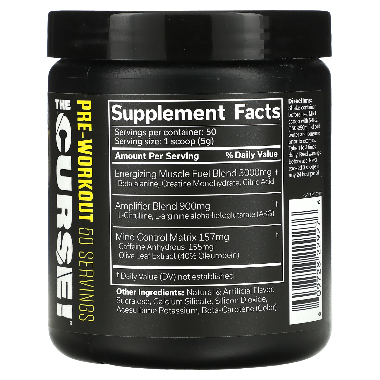 JNX Sports® the Curse Pre Workout Powder Lemon Rush Pre Workout Mix for Energy a