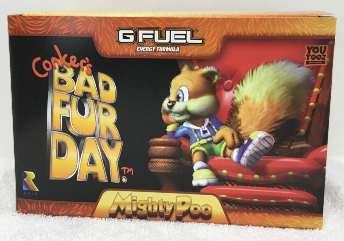 GFUEL – *NEW* Limited Edition Conker’s Bad Fur Day: Mighty Poo Collectors Box
