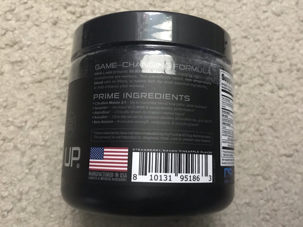 *BRAND NEW* Bucked Up Woke AF Pre-Workout Powder -Miami-Exp 07/2026- 9.3oz
