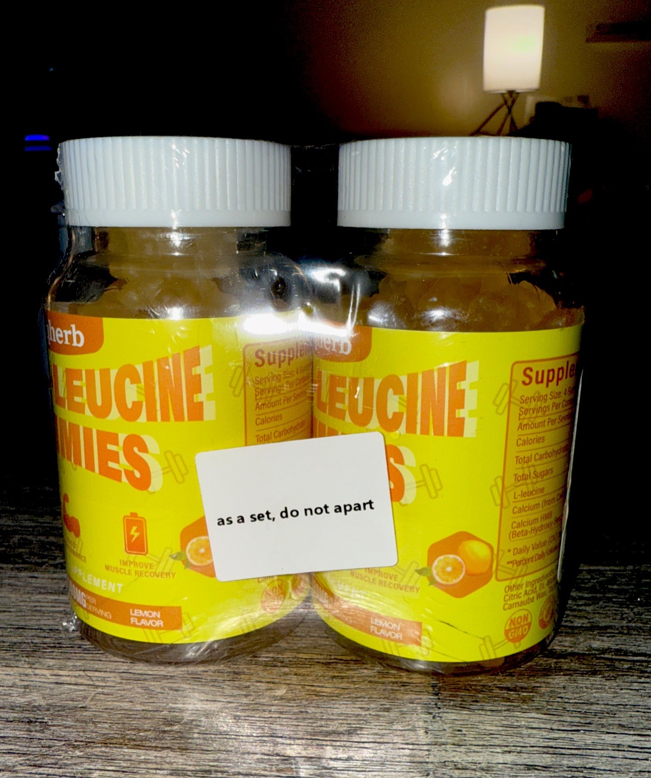 2 Bottles HMB L-Leucine Gummies 3000mg Muscle Recovery 120 Ct Vegan Non-GMO