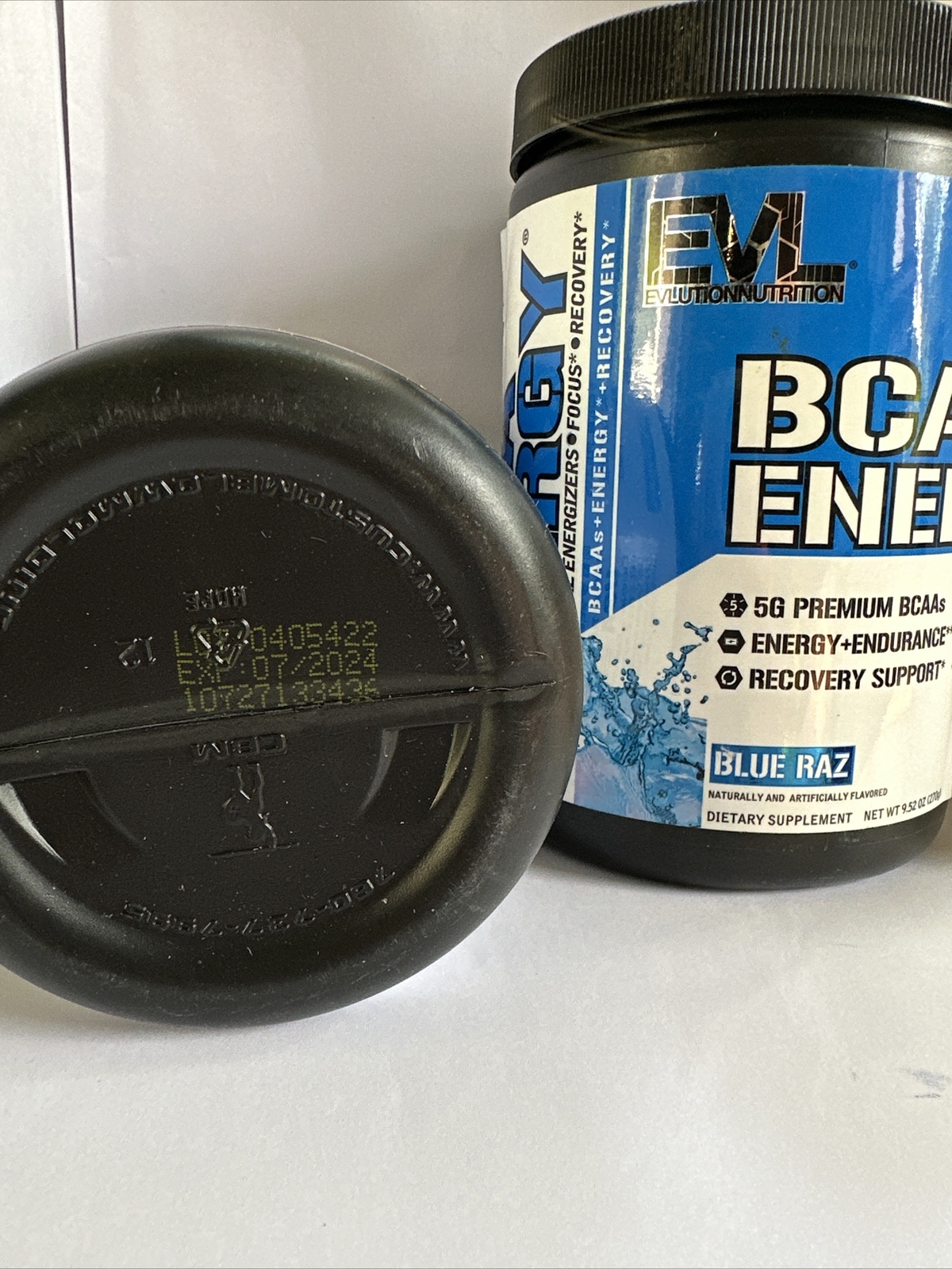 x2 – Evlution Nutrition BCAA Energy, Blue Raz, 30 Servings Powder