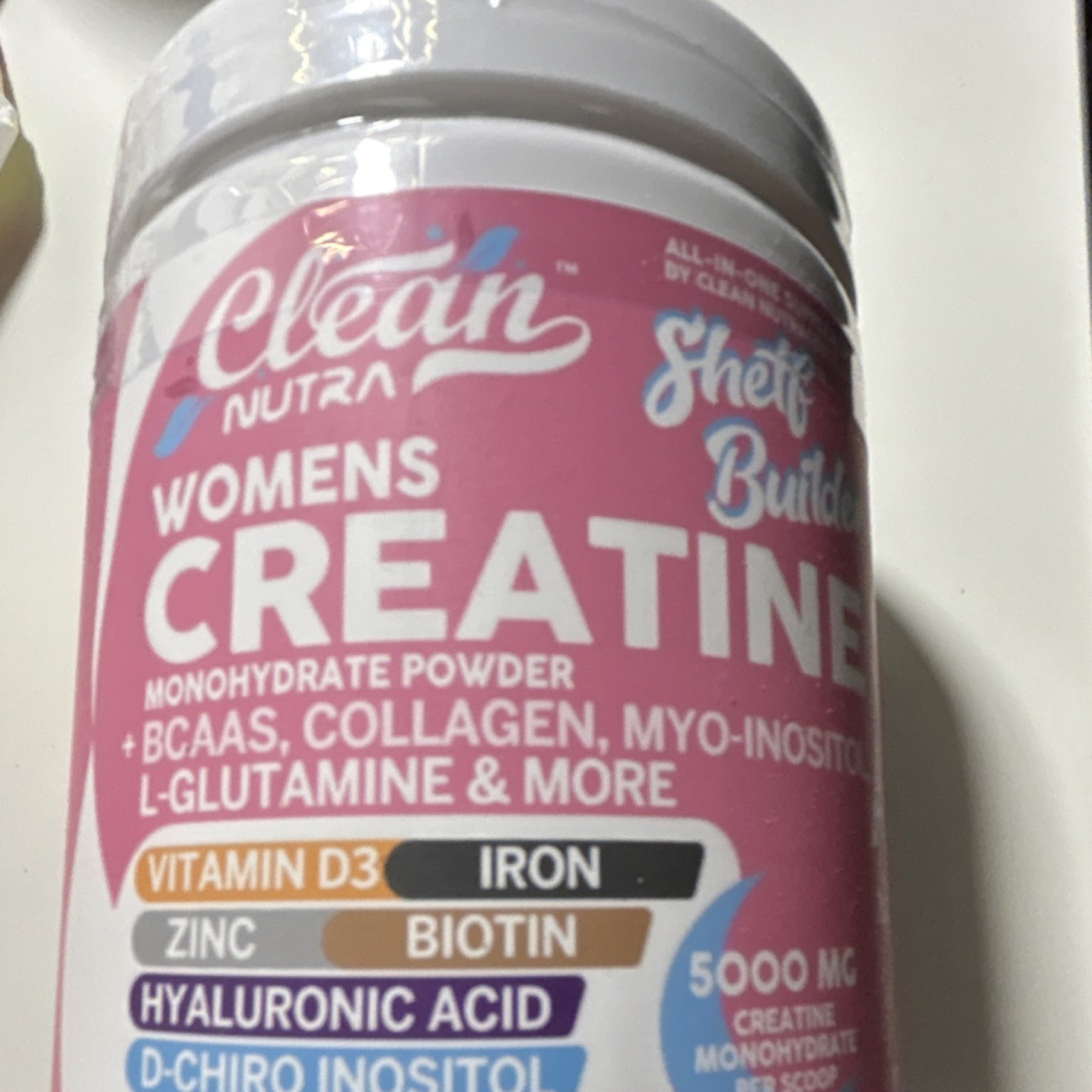 Clean Nutra Creatine Monohydrate Powder 5000mg BCAA Collagen Women