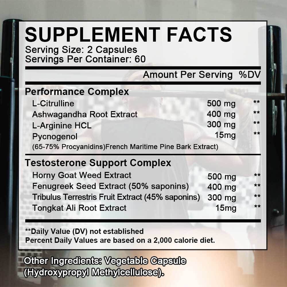 Natural Testosteron Booster Increase Energy Improve Muscle Mass Strength Growth