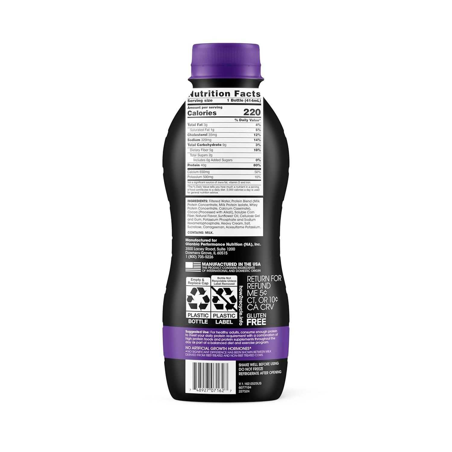 Optimum Nutrition 40G Protein Shake, 40G of Protein, Chocolate