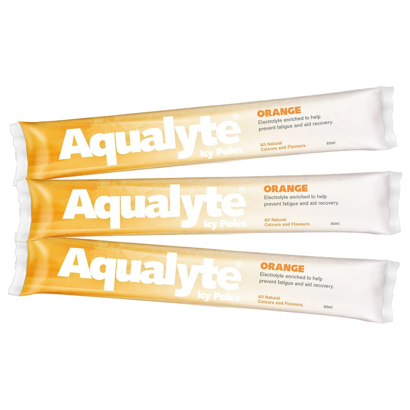 Aqualyte Orange Electrolyte Icy Pole Box 50 Frozen Hydration Treat