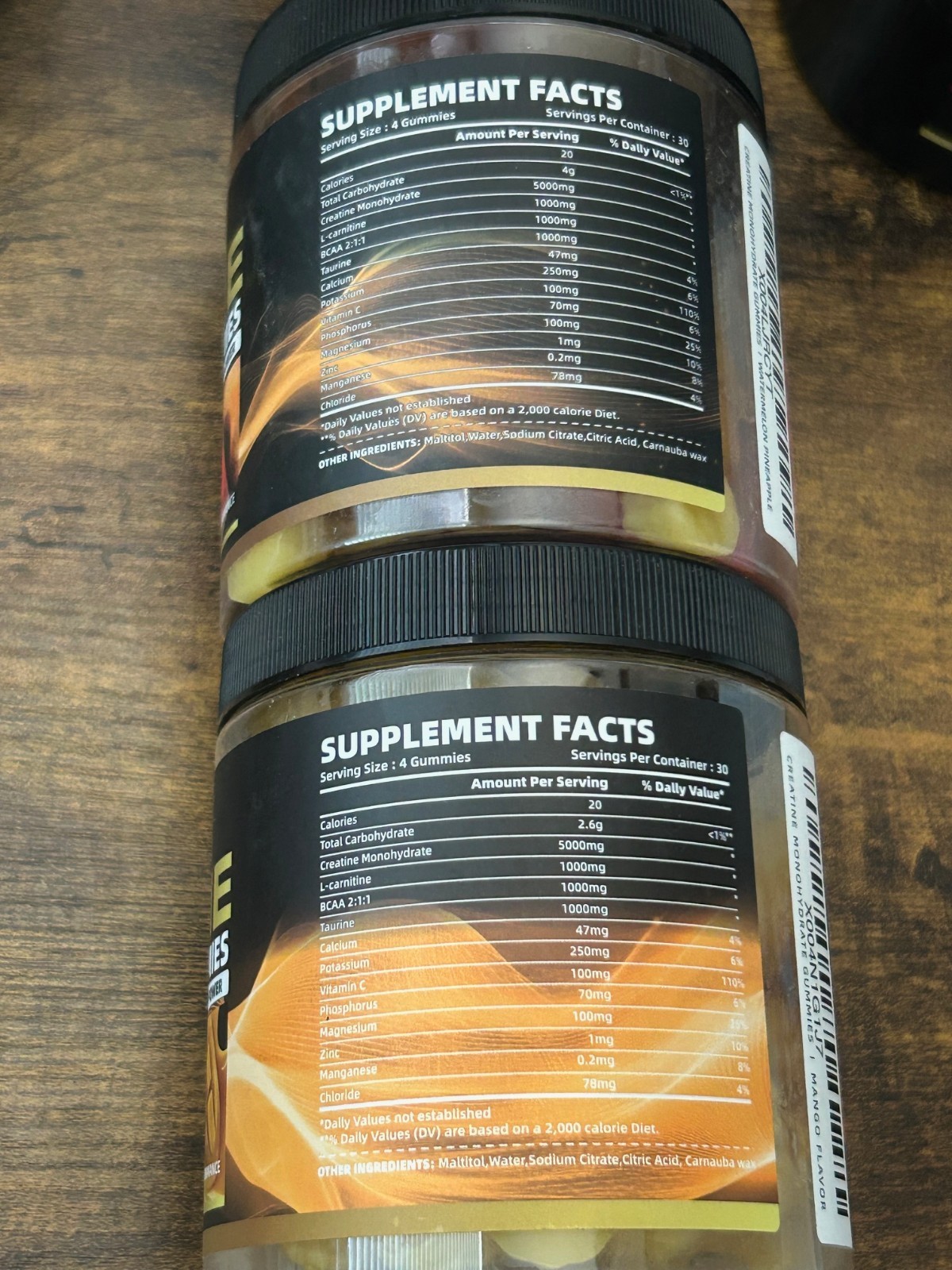 Happyummmm Creatine Monohydrate 5000mg Mango Watermelon Pineapple EXP4/27 Combo