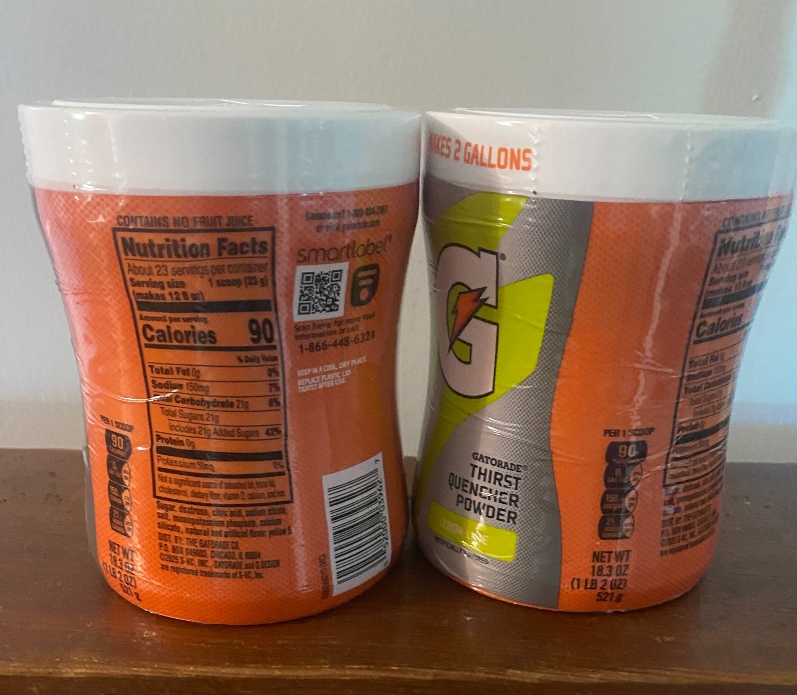 Gatorade G Series Lemon Lime Powder 18.3 OZ (521g)