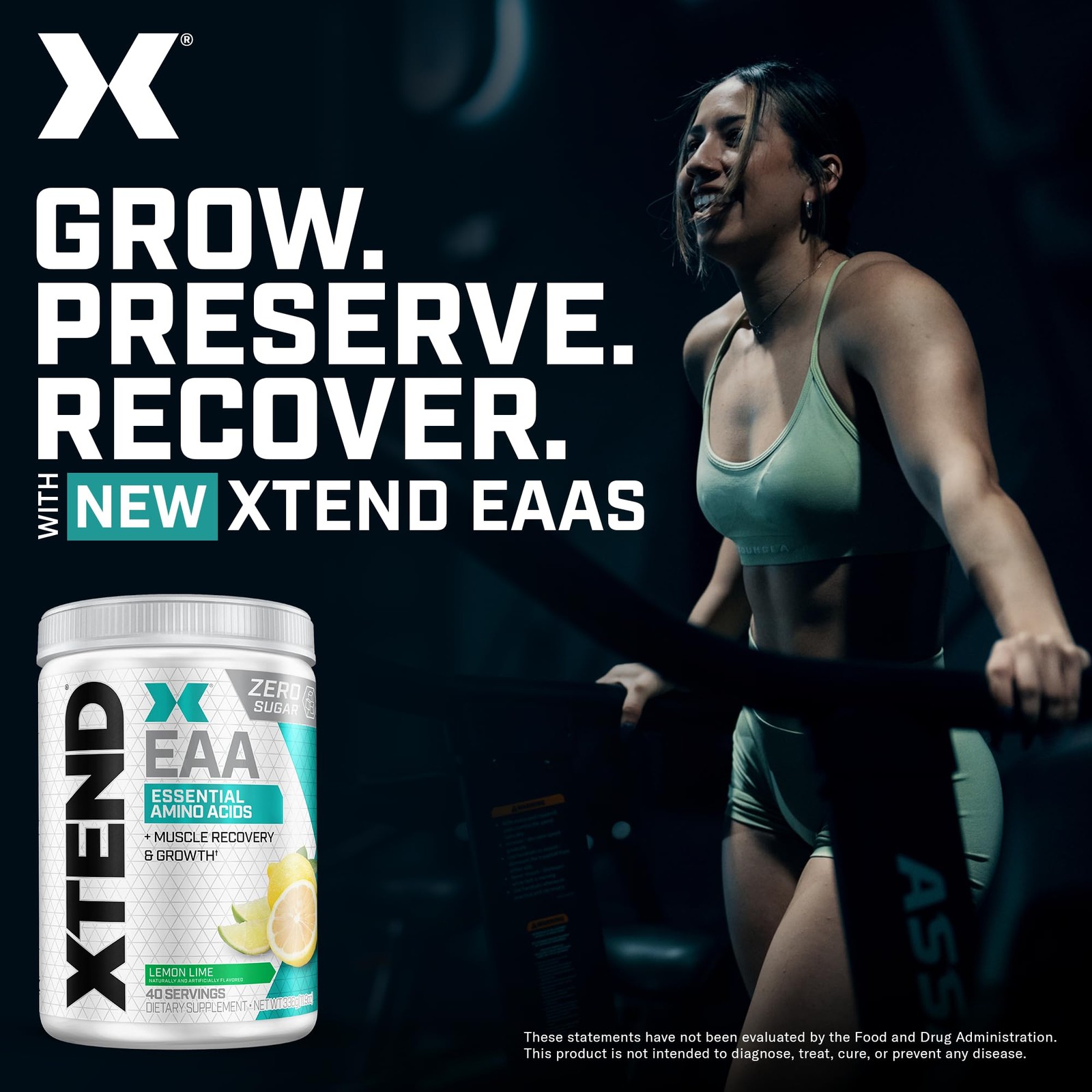 Xtend Scivation EAA + BCAA Powder | Muscle 11.9 Ounce (Pack of 1), Lemon Lime