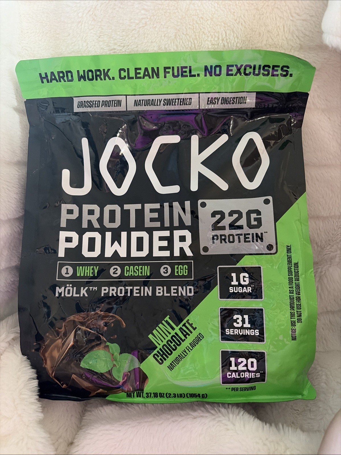 Jocko Protein Powder 2.3lb/1054g-Mint Chocolate