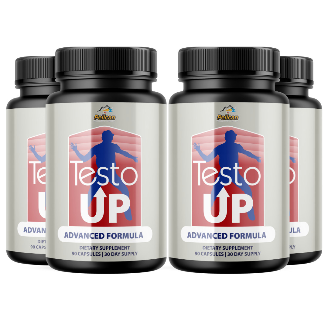 Testo Up- Bodybuilding & Men’s Health Support- 4 Bottles- 360 Capsules