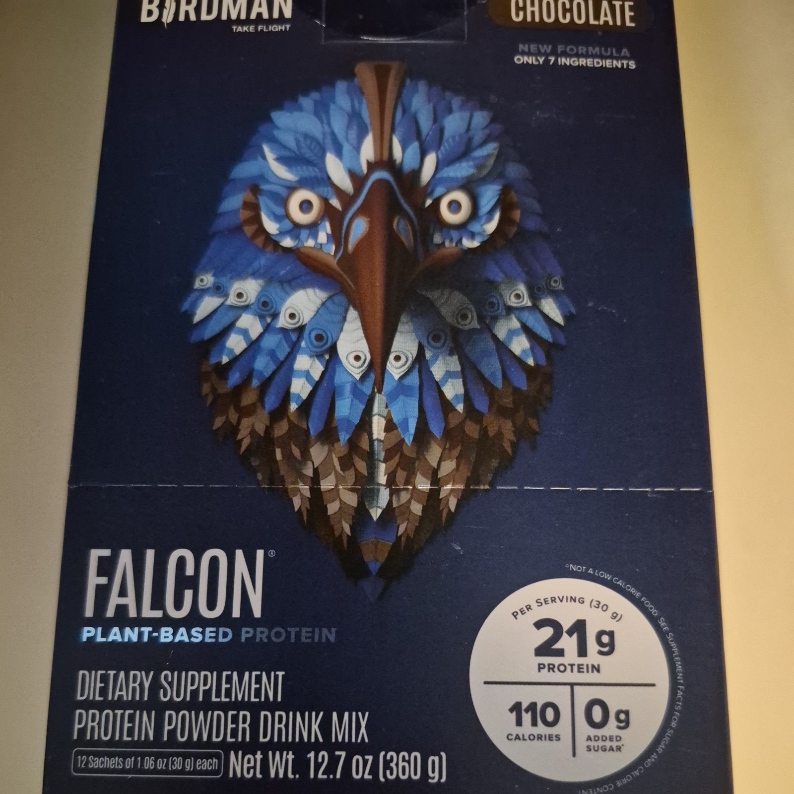 BIRDMAN Peacock Vegan 12.7 oz Complete Plant Based protein powder drink