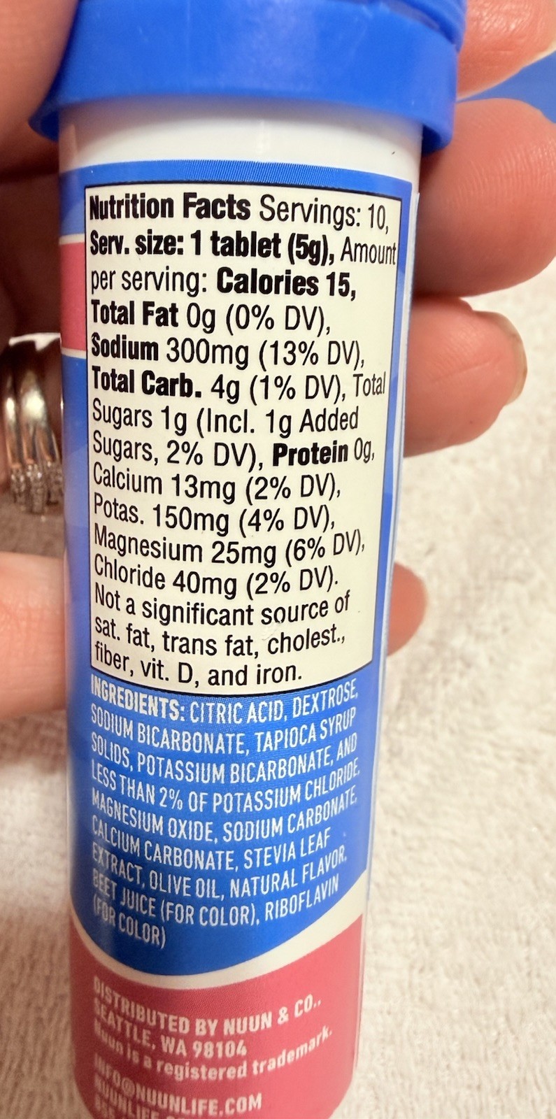Nuun Hydration Electrolyte Drink Tablets Citrus Fruit 10 Ct Pack of 8 Exp 8/27