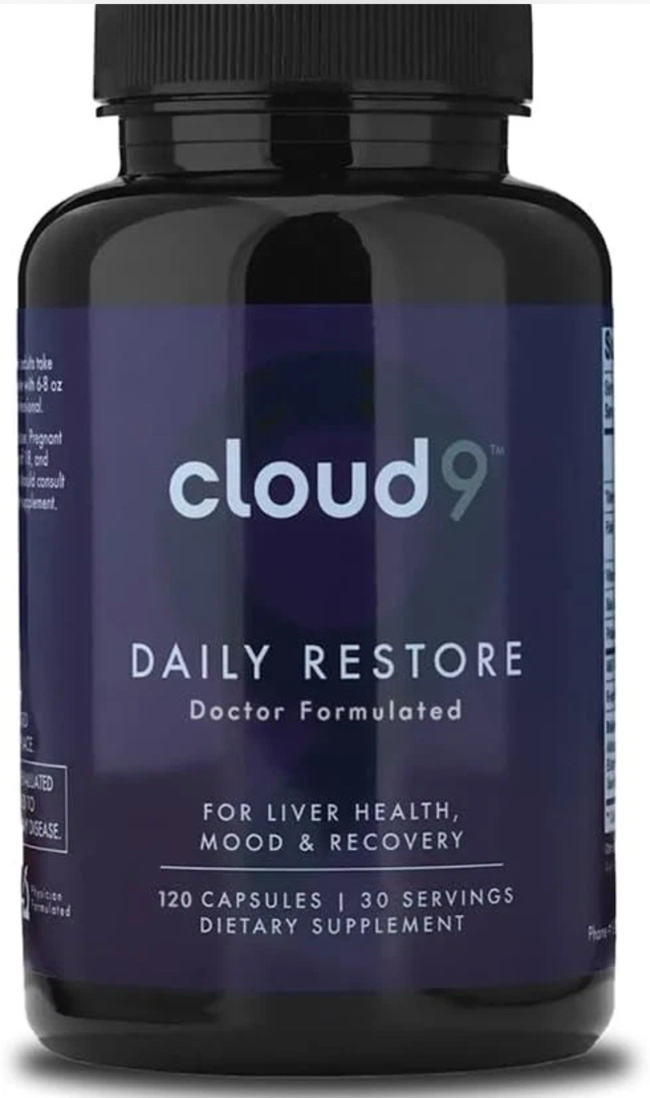 Cloud9 Daily Restore – Liver Detox & Recovery Supplement with Milk Thistle, NA