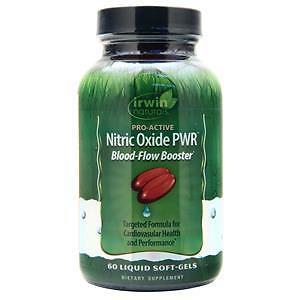 Irwin Naturals Pro-Active Nitric Oxide PWR Blood-Flow Booster 60 sgels