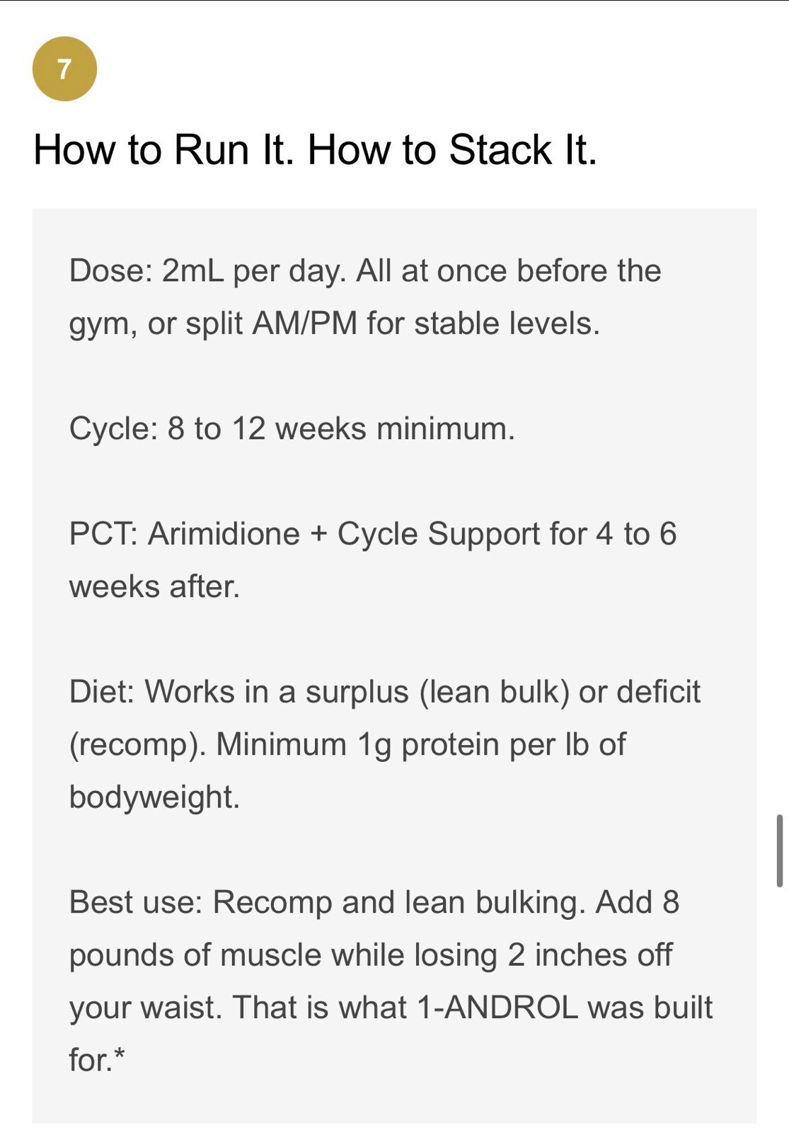 1-Androl Stack Muscle/Strength Gains 2 Step Pre Cursor By Vintage Muscle 💪💧