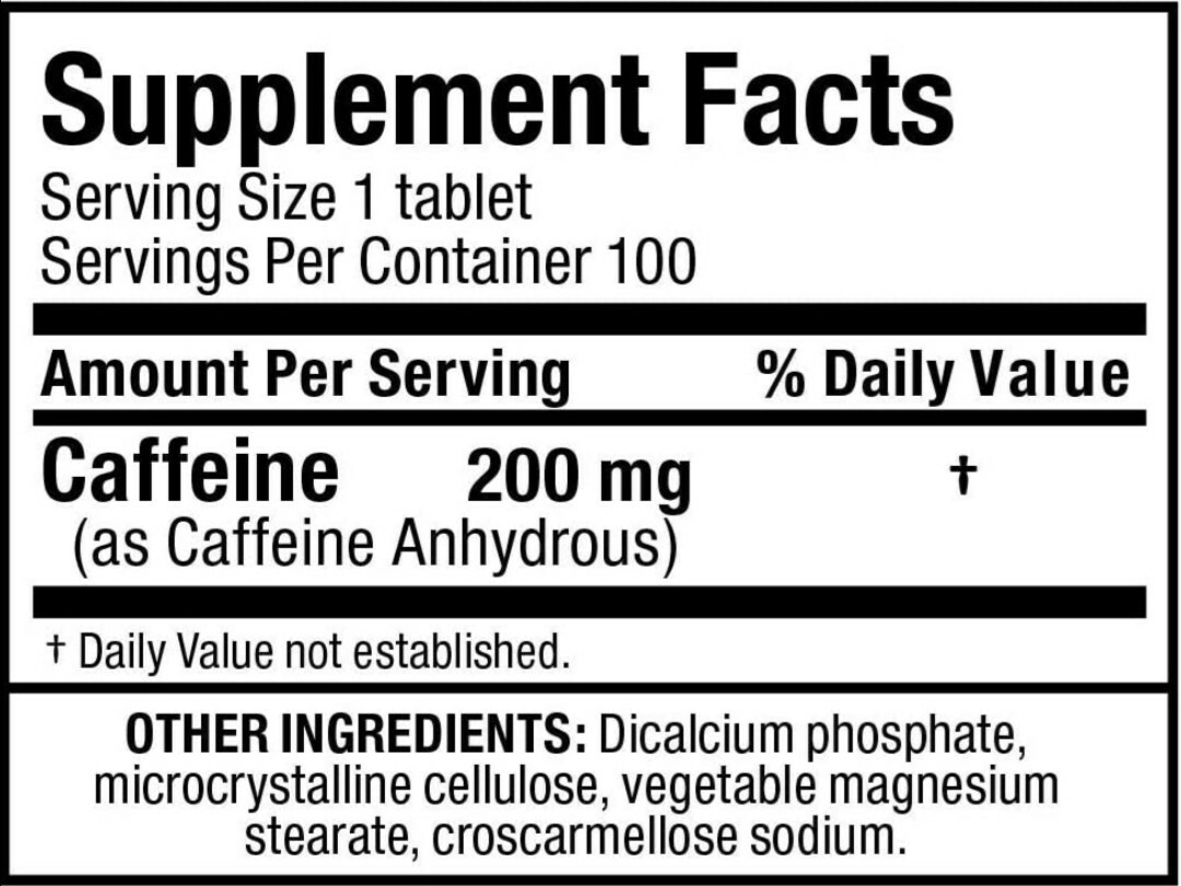 x5 Caffeine – ALLMAX®, Energy, Fat Burning, Mental Focus, 200mg, 500 Tablets