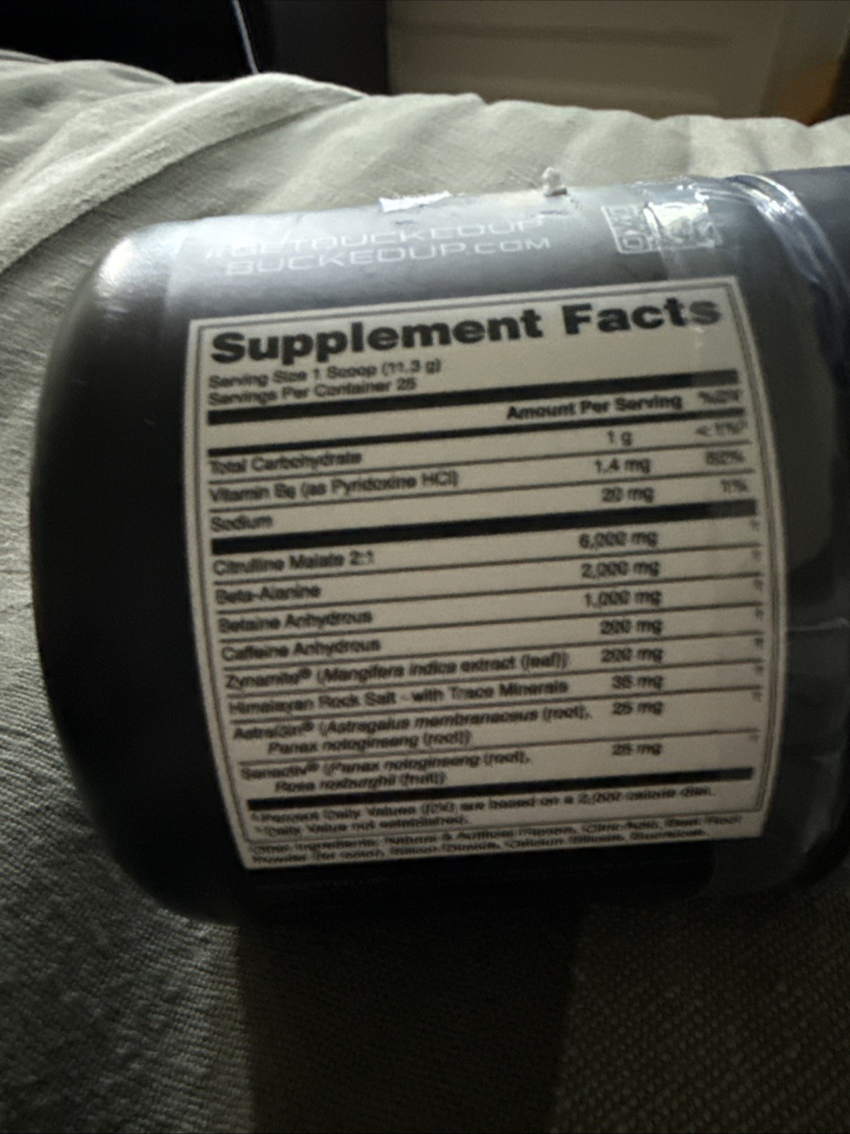 Bucked Up Pre-Workout Powder Overtime Classic 10 oz EXP2027+ NEW SHIP