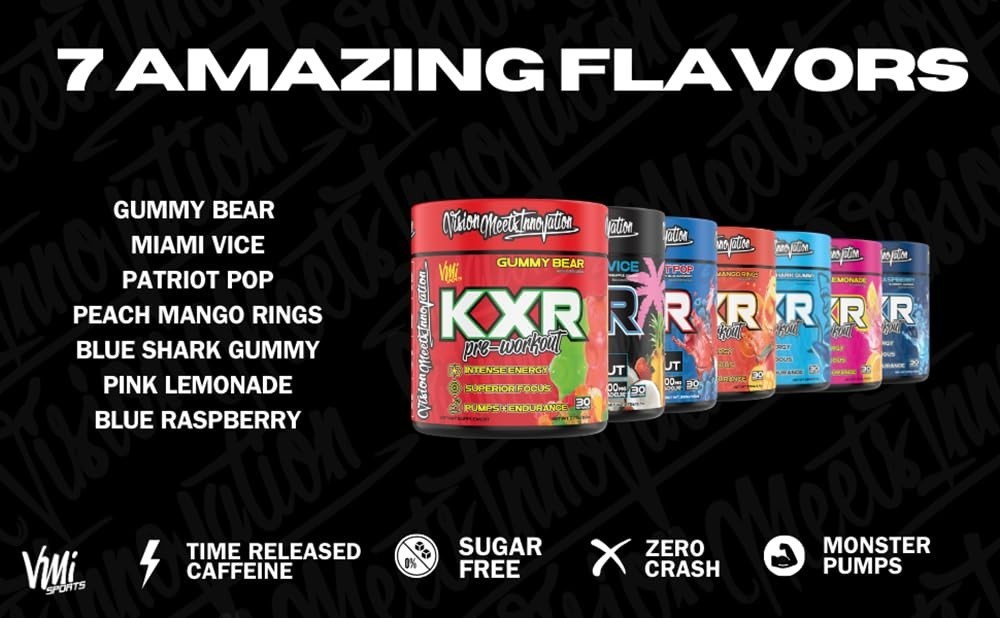 Pre-Workout Energy Powder | Intense Focus & Endurance Boost | Creatine Free | 30