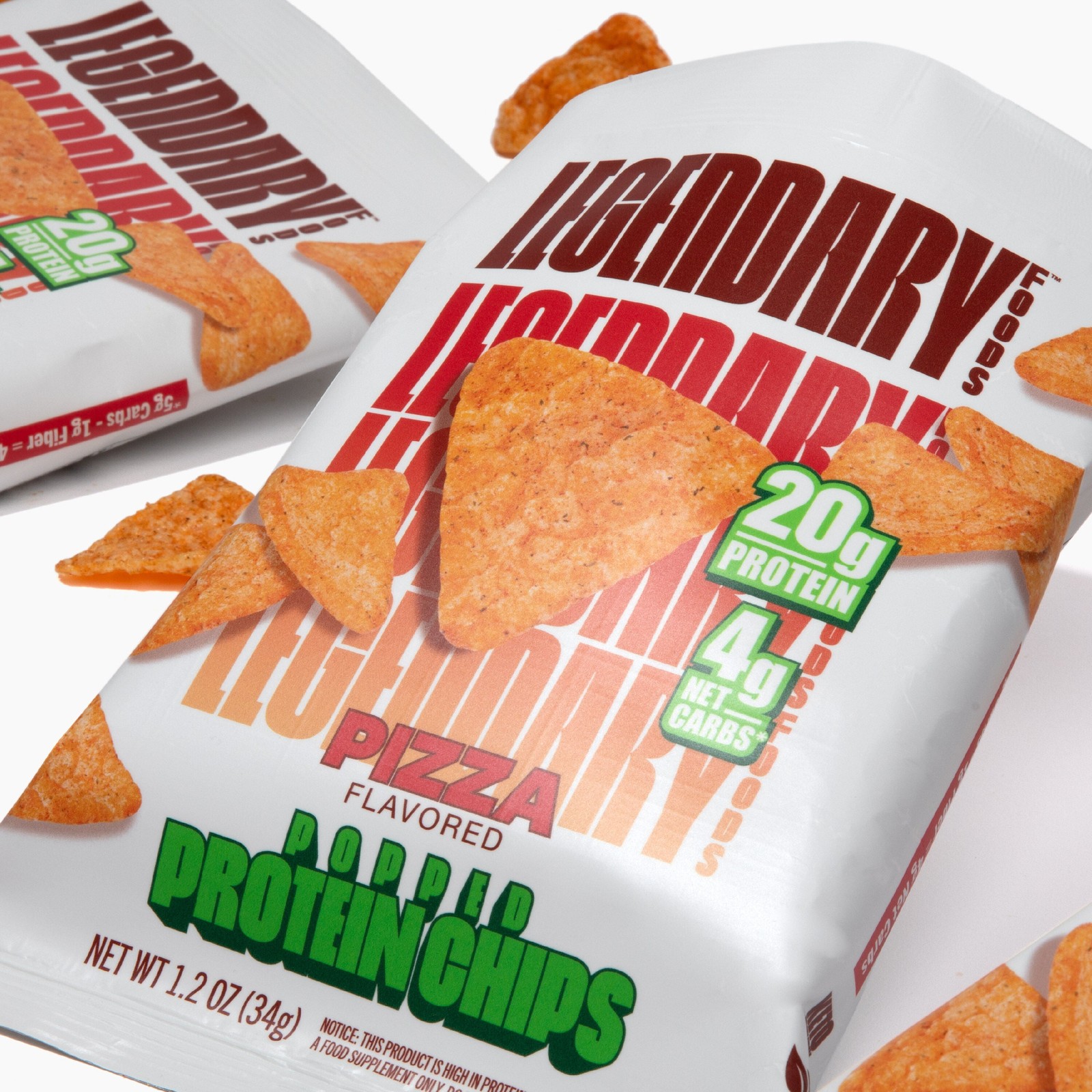 Popped Protein Chips – Pizza (7 Bags)