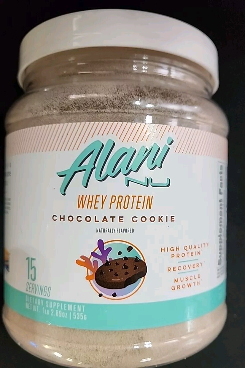 Whey Protein Powder by Alani Nutrition 15 servings Chocolate Cookie Exp 12/2025