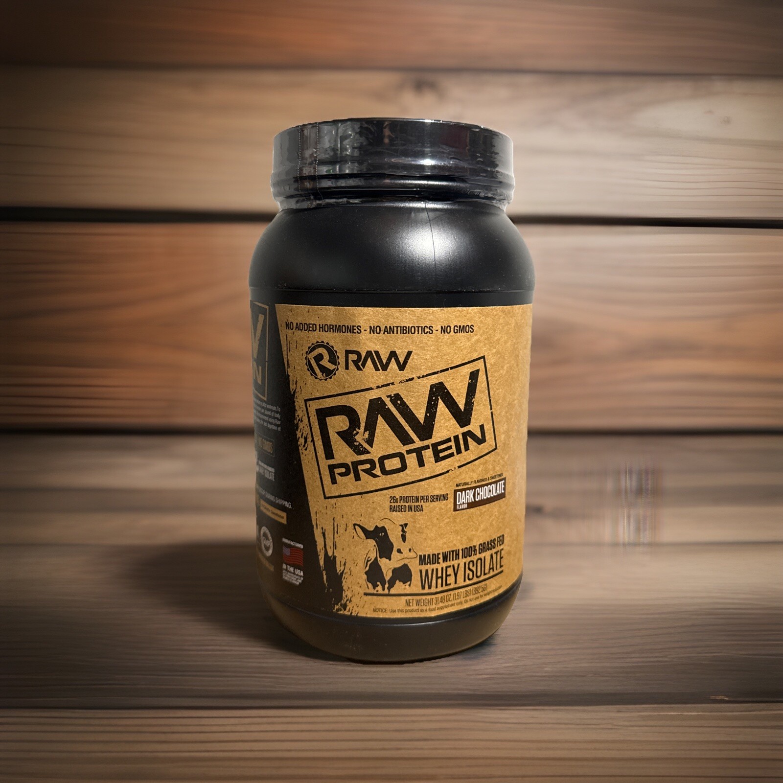 Raw Vegan Protein 1.97 Lb (892.5 G) Dark Chocolate Whey Isolate