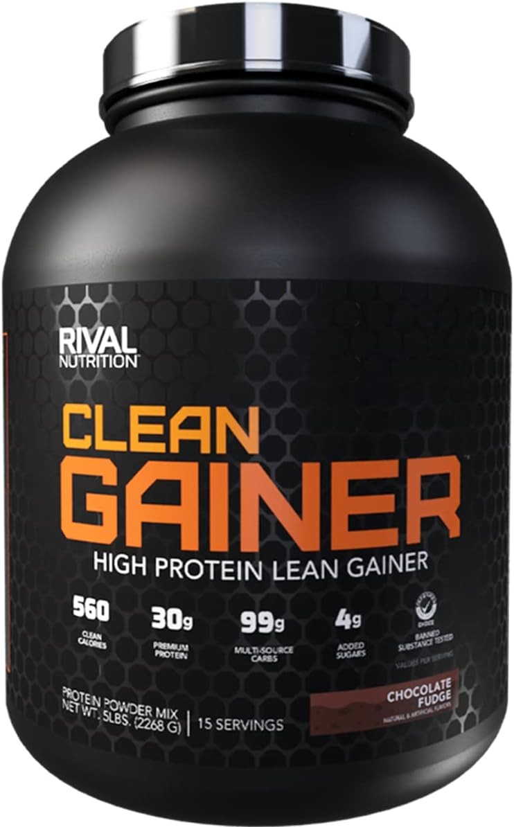Rivalus Clean Gainer – Chocolate Fudge, 5lbs