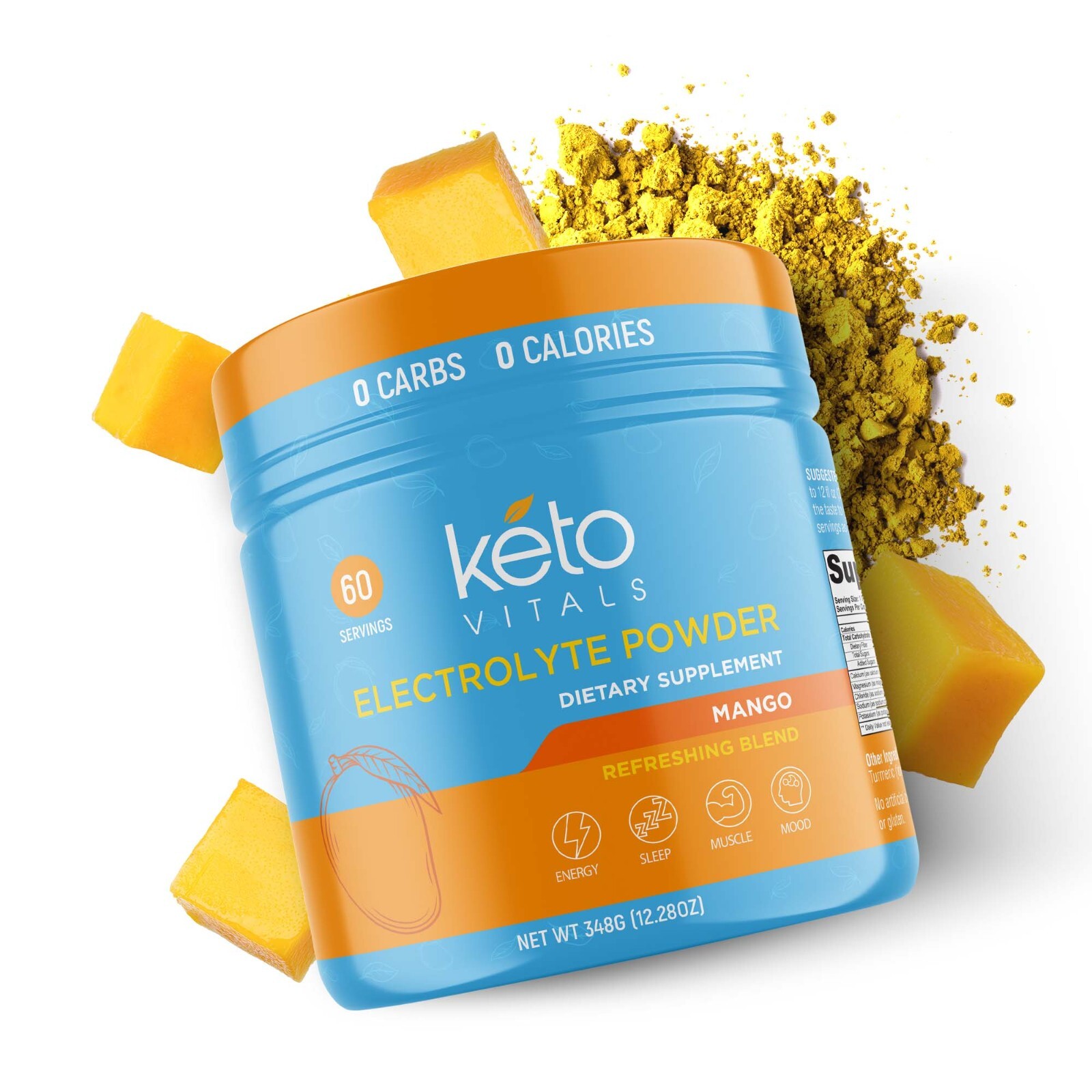 Keto Vitals Electrolyte Powder Mango Energy Drink