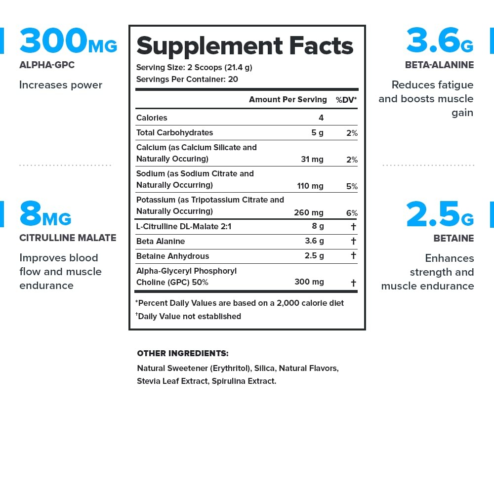 LEGION Pulse Pre Workout Supplement – Natural Nitric Oxide Booster Drink