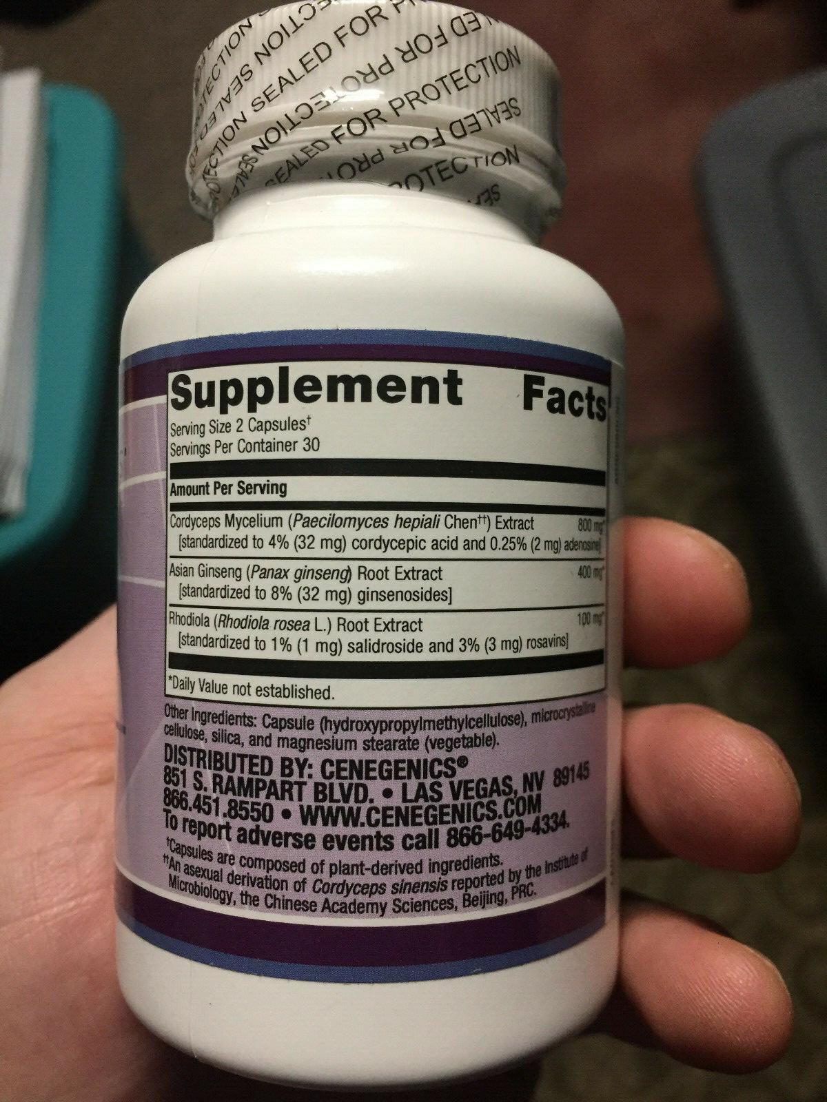 Cenegenics Adrenal Support – 60 Capsules – NEW