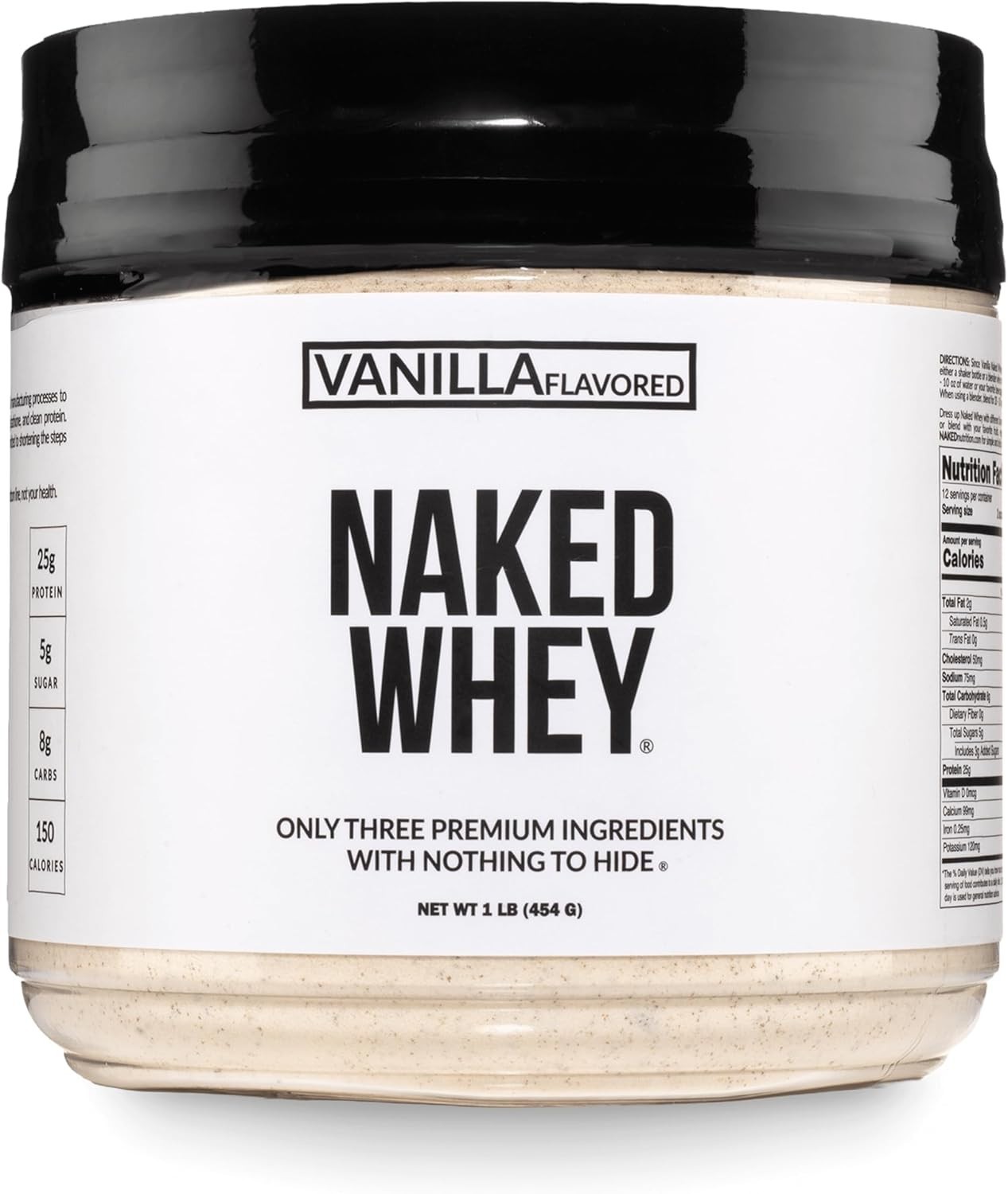 Cold Processed Vanilla Whey Protein, 1Lb – 3 Ingredients for Powerful Recovery