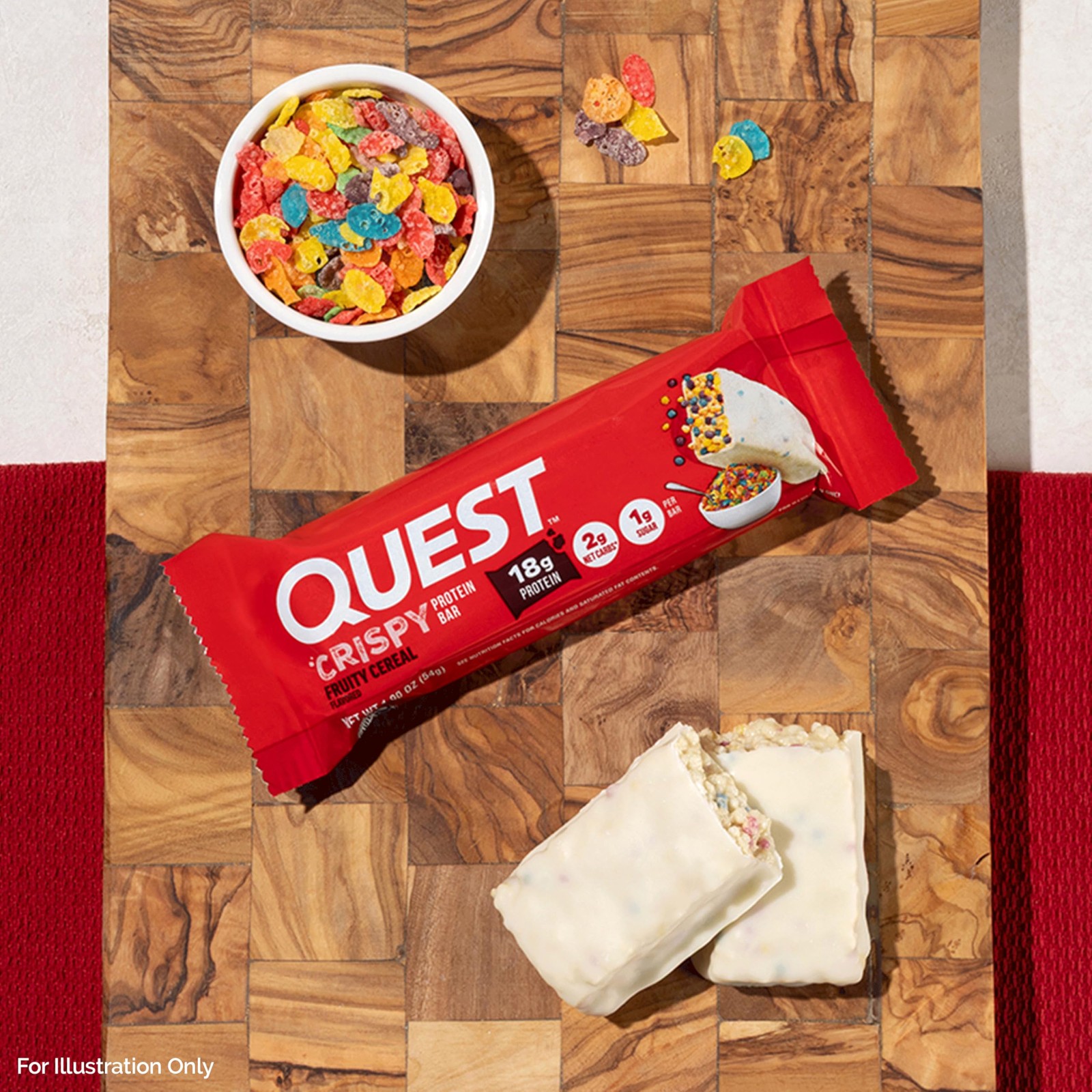 Quest Nutrition Crispy Protein Bar, Fruity Cereal 12 Count (Pack of 1)