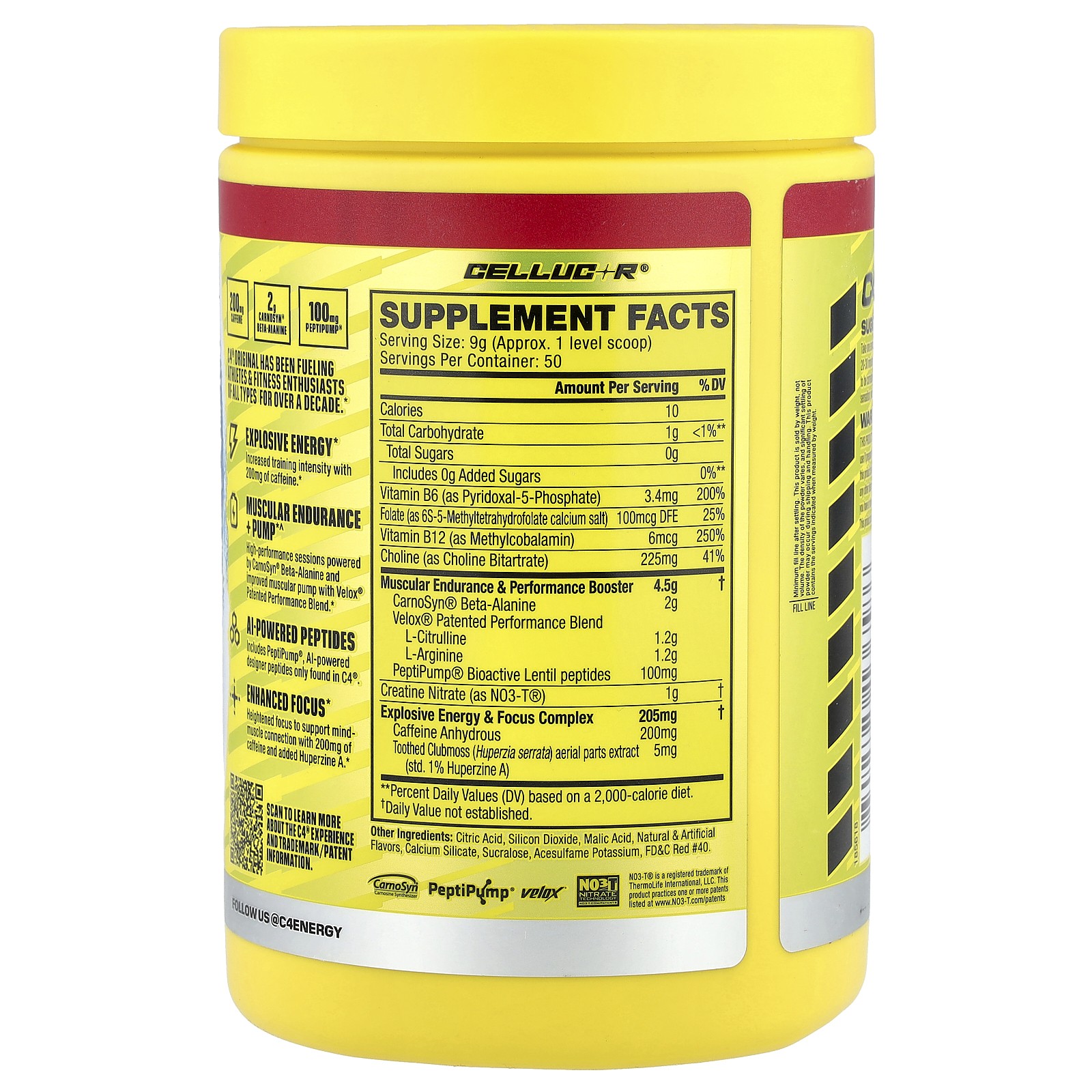 C4® Original, Pre-Workout, Hawaiian Punch® Fruit Juicy Red™, 15.9 oz (450 g)