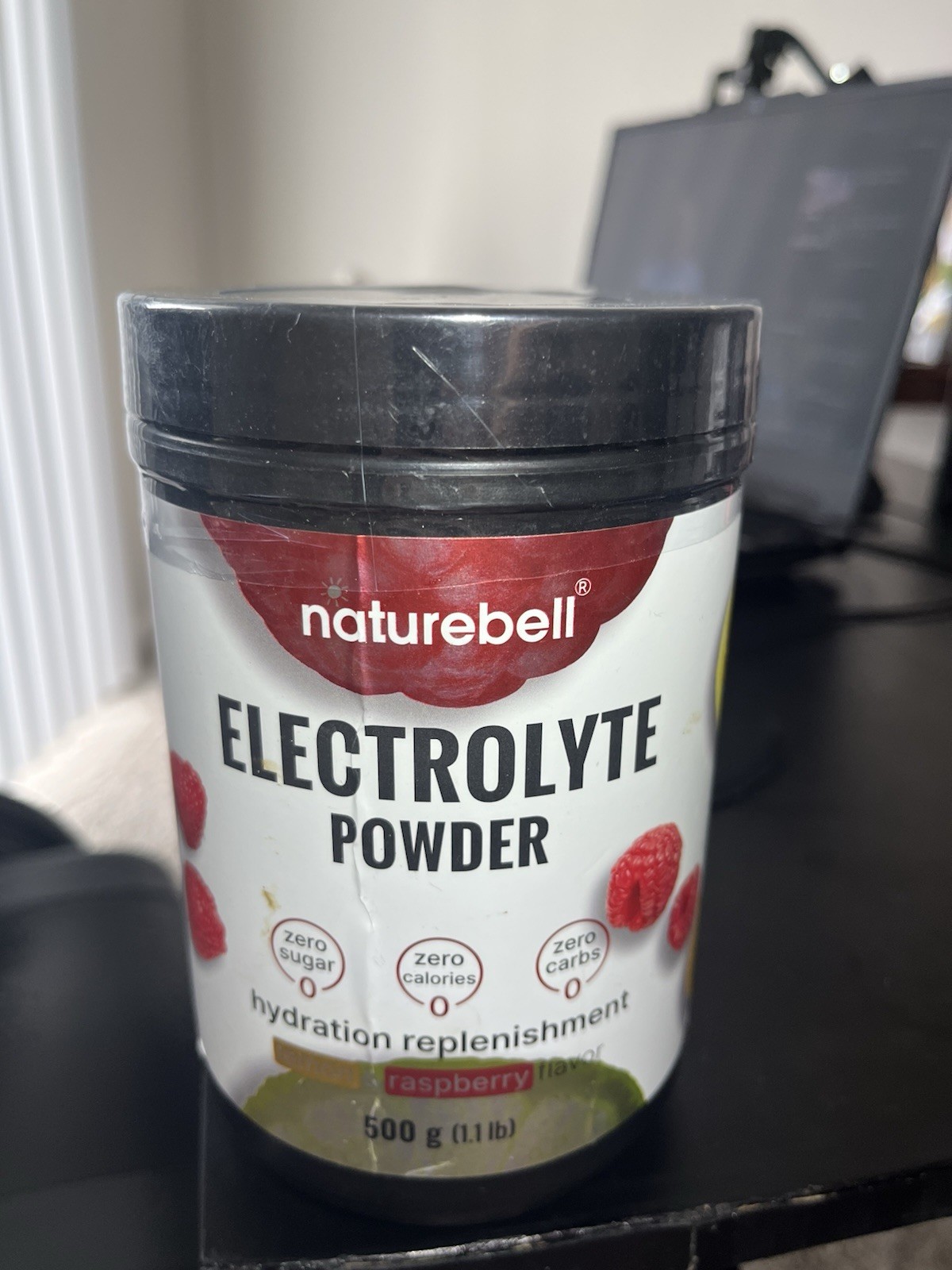 Naturebell Electrolyte Powder Lemon Raspberry Zero Sugar Zero Carbs 1.1lb 500g