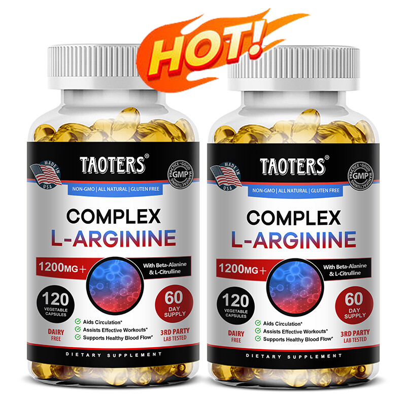 L-Arginin Complex capsules, Extra Strength Muscle Gain & Circulation Boost USA