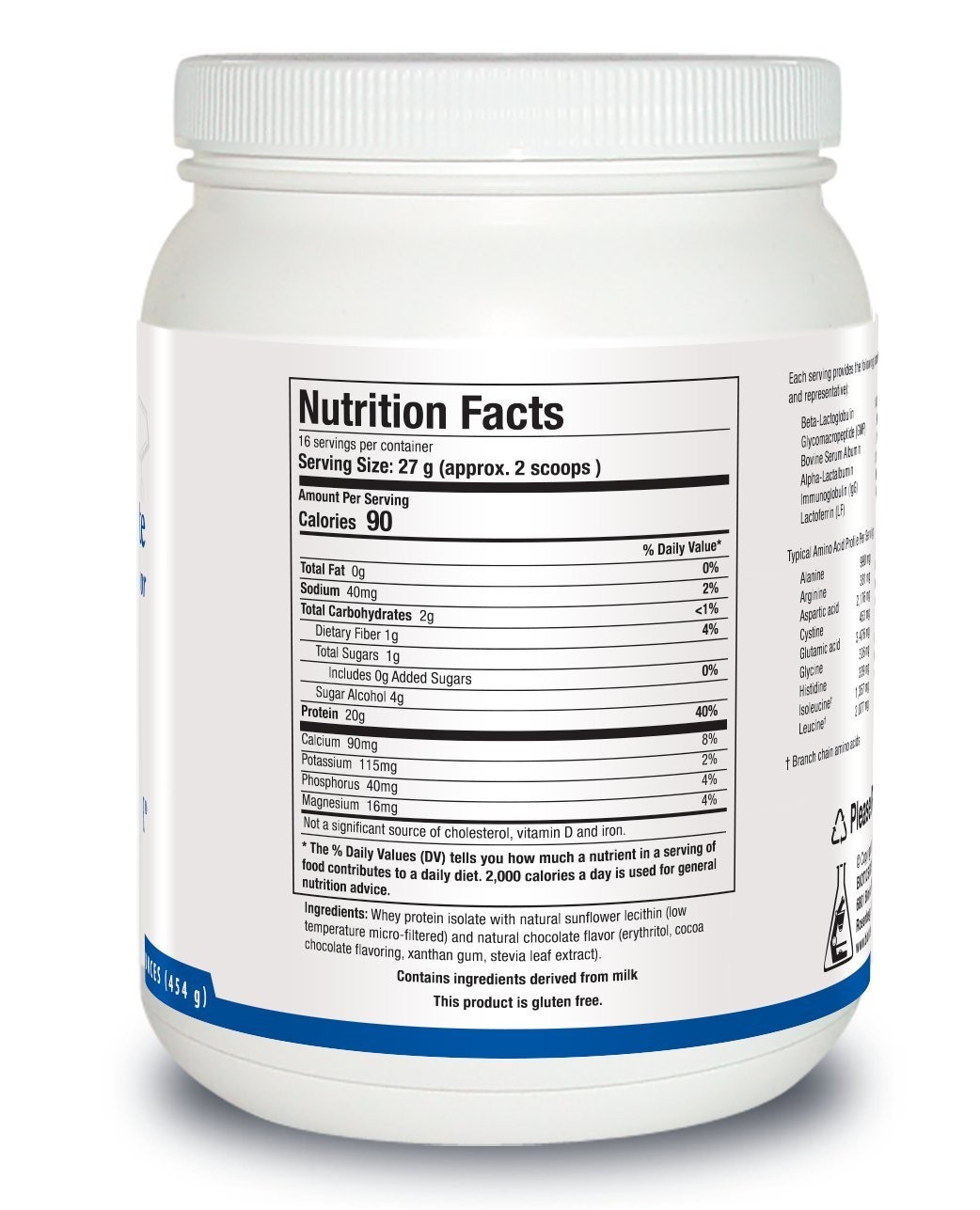 Biotics Research Corporation Whey Protein Isolate 20 Grams – Undenatured