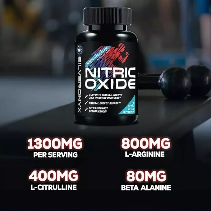 Oxido Nitrico y L-arginina Extra Fuerte Para Aumentar La Energia Muscular 60 Ct