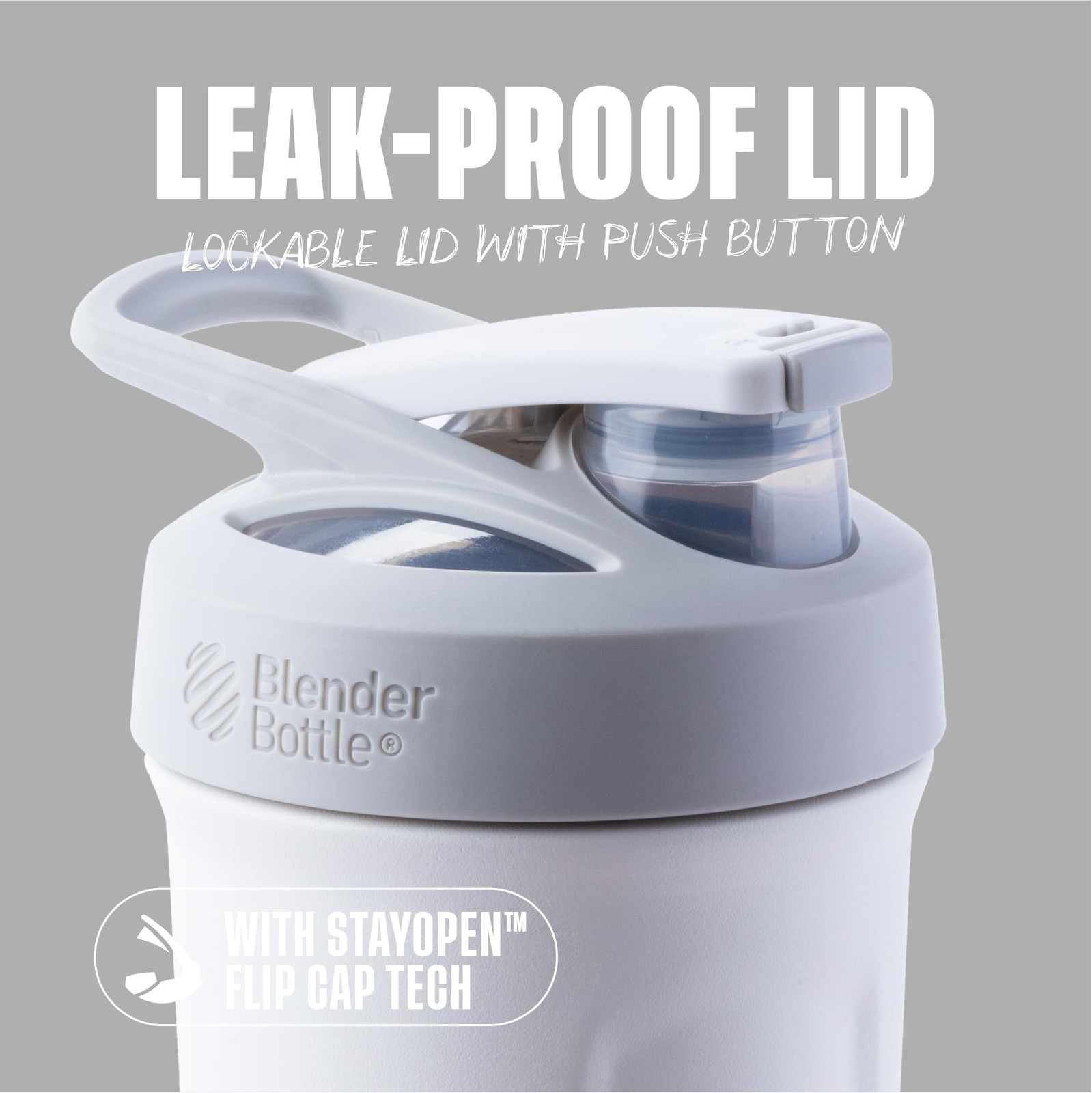 Blenderbottle Strada Shaker Cup Insulated Stainless Steel Water Bottle Wire
