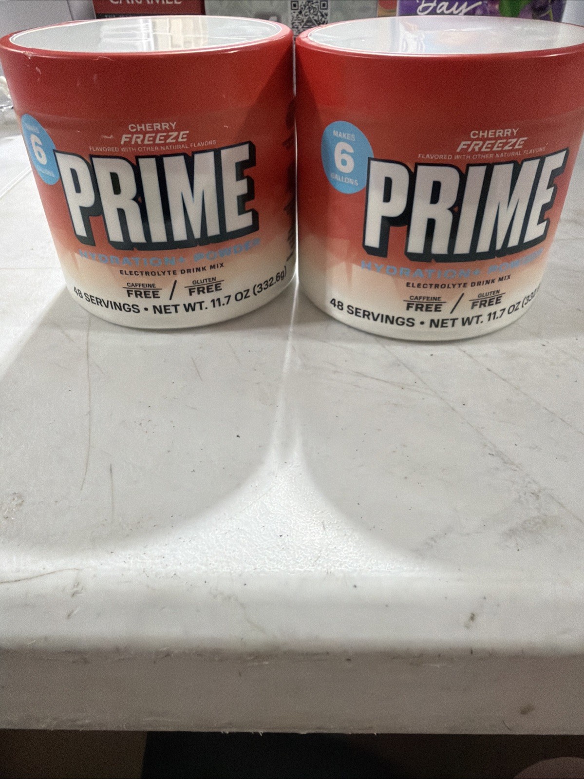 2X PRIME Hydration+ Powder – Cherry Freeze 48 Servings – NEW SEALED-Expire 2/28