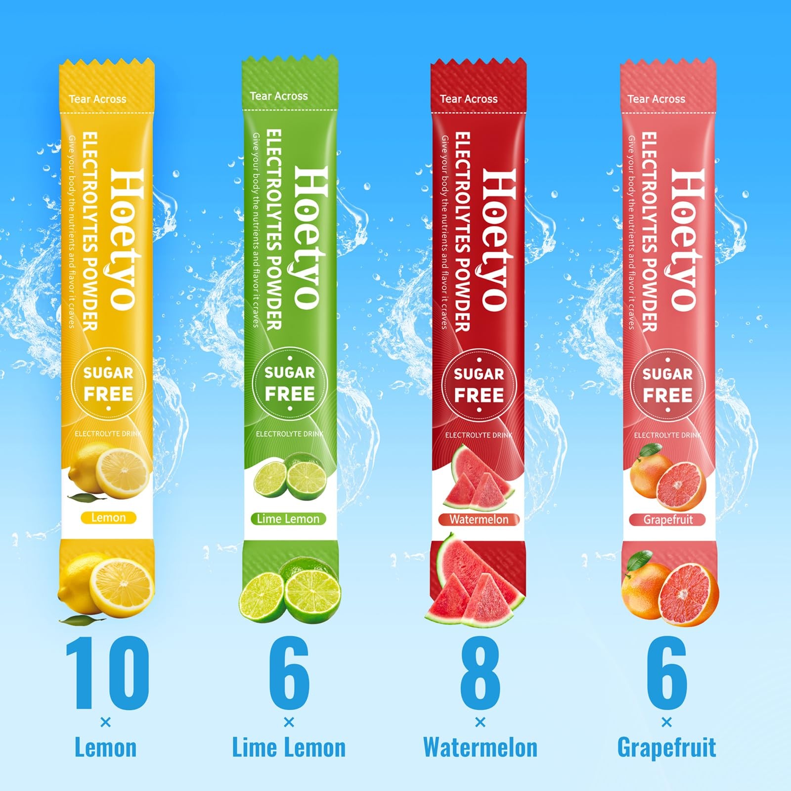 Electrolytes Powder Packets – Sugar Free Electrolyte 0.13 Ounce (Pack of 30)