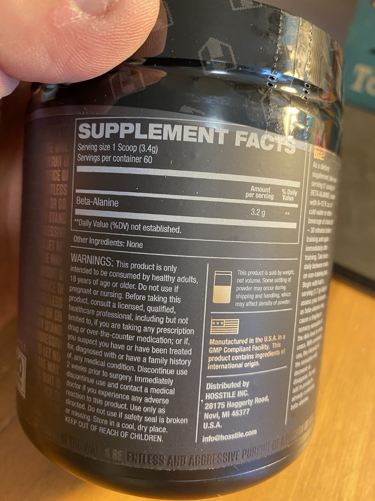 Beta Alanine Powder for Endurance & Recovery – 60 Serv