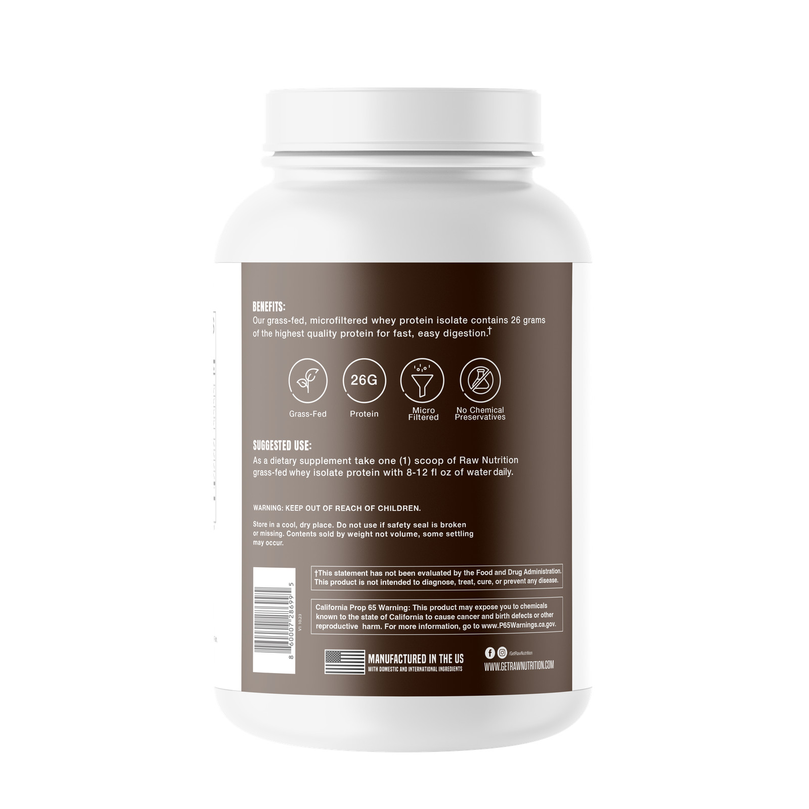 Isolate Protein – Dark Chocolate (25 Servings)