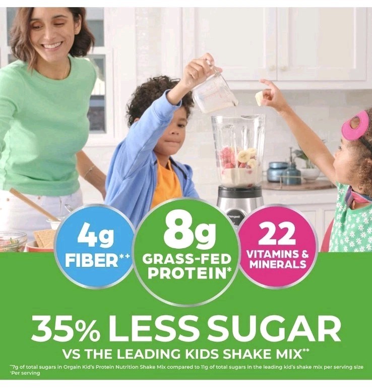 Organic Kids Protein Nutrition Shake Mix 15.9oz Vanilla Bean