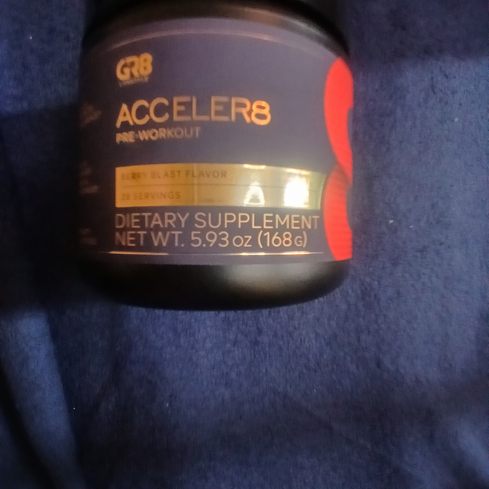 GR8 Lifestyle Acceler8 Pre-Workout – Berry Blast (28 Servings)