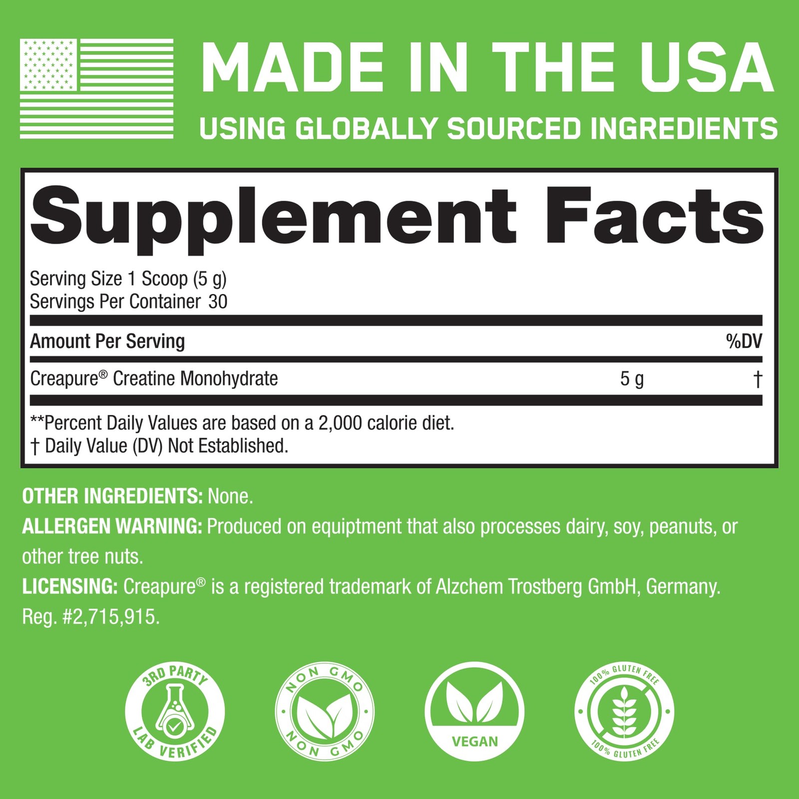 Creapure Creatine Monohydrate Powder – German Creatine Powder for Men & Women…