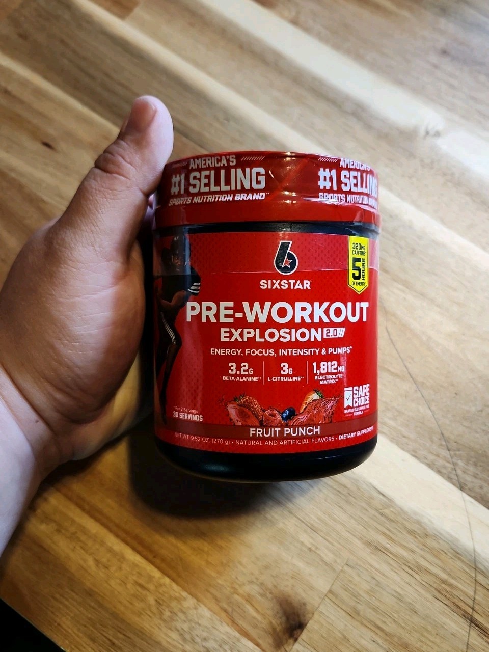 Pre-Workout Explosion 2.0 Fruit Punch 9.52 oz EXP 06/2027 Extreme Energy