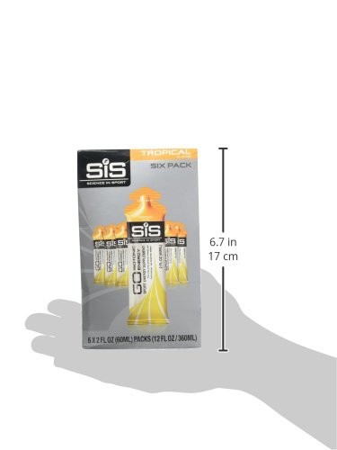 Nutritional Energy Gels Pack of 6 Tropical for Cycling Running Endurance Sports