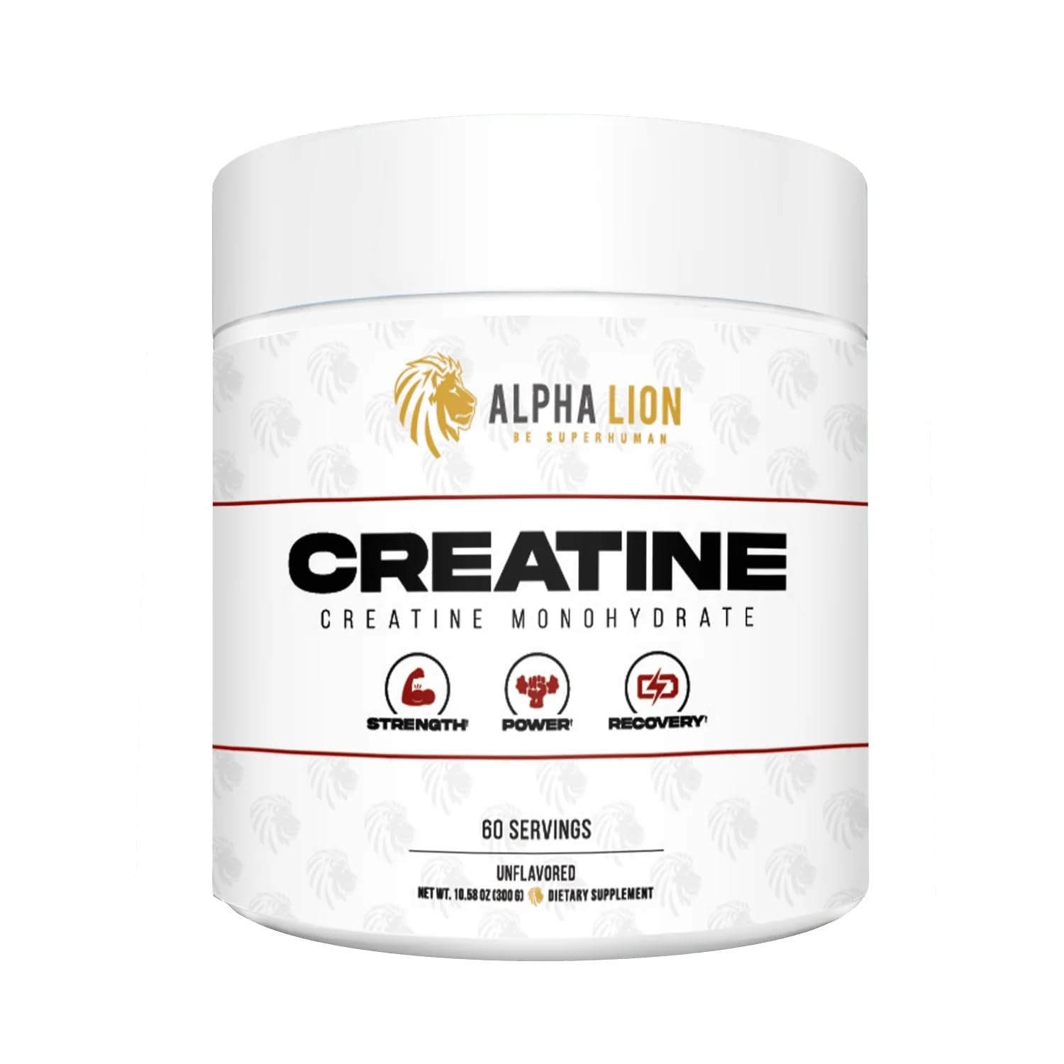 ALPHA LION Creatine Monohydrate Powder, 5000mg Per 12.48 Ounce (Pack of 1)