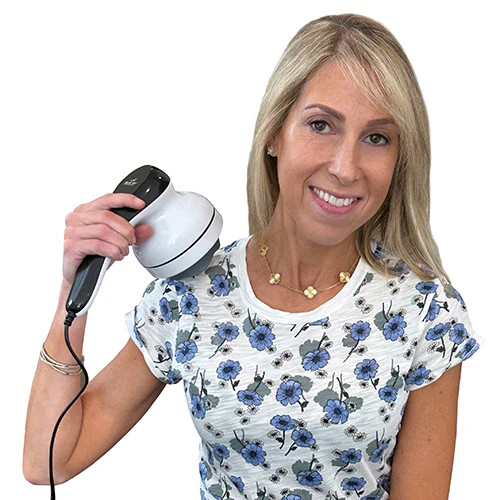 Blue Jay Handheld Corded Massager for Deep Muscle Relief – With 4 Massage Heads